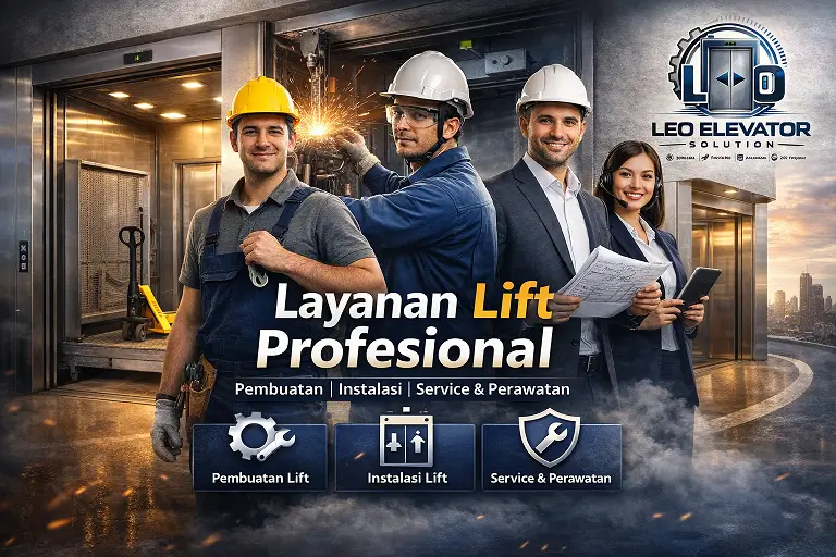 Layanan Lift Lengkap Jasa Lift Barang & Penumpang Profesional leo elevator