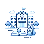 icon sekolah dan kampus